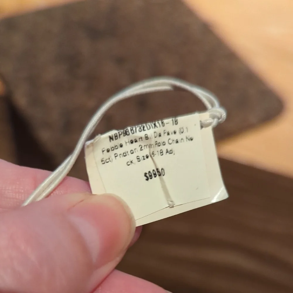 John Hardy Silver Heart Diamond Necklace - Picture 5 of 6